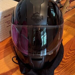 Harley-Davidson Full-Face Motorcycle Helmet (Matte Black, Size M)